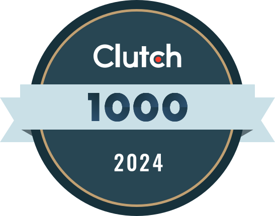 Clutch Top 1000 Company Award December 2024